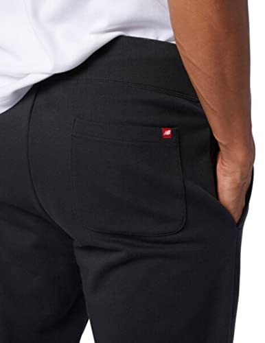 New Balance Mens Nb Essentials Stacked Logo Sweatpants, Black, Large Us #TOP2