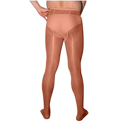 Preisvergleich Produktbild WOOGOD Herren Strumpfhosen Nylon Pantyhose mit Penishülle Leggings Sexy Transparent Unterwäsche Hose Sexy Unterwäsche Stretch Reizwäsche