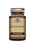 Solgar Menoprime, Mujer, Menopausia, Con Extracto De Azafrán Y Ruibarbo, 30 Cápsulas 200 G, Blanco