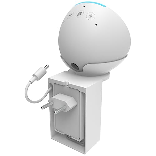 ARTBOX3D Suporte Tomada Compatível com Alexa Echo Pop - Branco