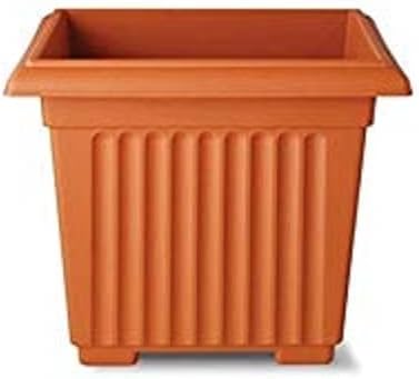 Stewart 2275034 Corinthian Square Planter, 40 cm - Terracotta