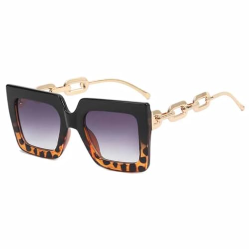 Lunettes de soleil grande monture vintage femme contre l'éblouissement