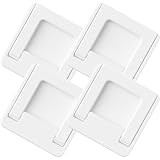 YARNOW 4 Serrature di Sicurezza per Finestre Scorrevoli Maniglie Adesive per Mobili, Blocco Porta Scorrevole in Vetro, Protezione Armadi e Cassetti, Facile da Installare, Colore Bianco