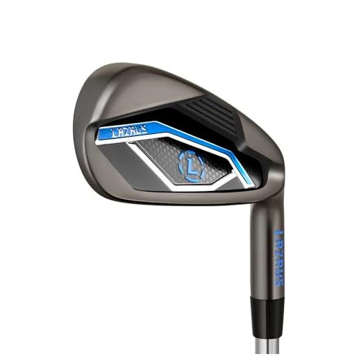 LAZRUS LAZ2-I Premium Mens Golf Club Irons Sets or Individuals - Men Stepped Steel Shafts, Forgiving (RH Dark, #1 Iron)