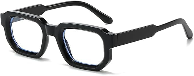 Rectangle Blue Light Blocking Glasses for Women & Men - Small Vintage Octagon Clear Lens Computer Glasses-image-28