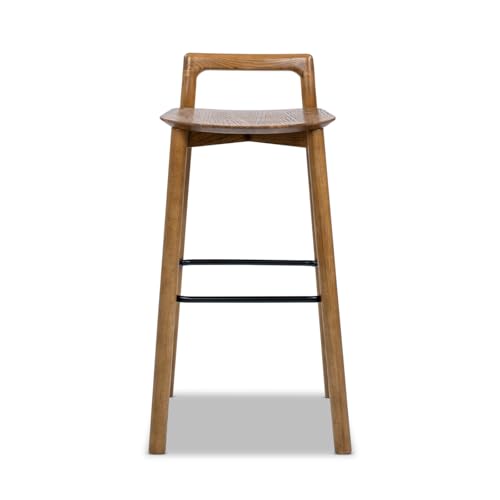 Jennifer Taylor Home Sven Butaco Bajo Moderno Minimalista en Madera de Fresno Nogal Oscuro miniatura 4