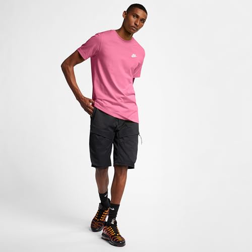 Image of Nike Sportswear Club Men's T-Shirt (Pinksicle /White) Size 4X-Large