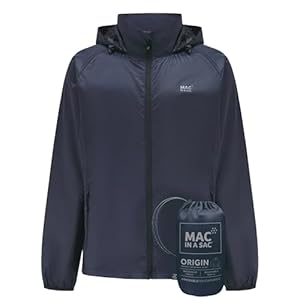 Mac in a Sac Origin II Waterproof Packable Jacket for Men & Women – Windproof, Breathable & Lightweight Unisex Raincoat for Wet Weather