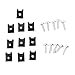 M5 Motorcycle Fairing Body Bolts & Clips, Spire Speed Fastener Clips Screw Spring Nuts, 10PCS(Silver)