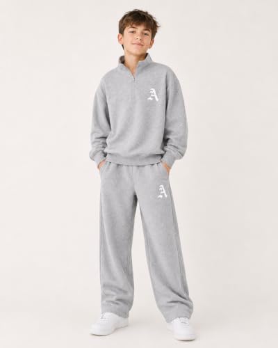 Image of Cakaner Boys Color Block Button Down Shirt and Jogger Pants Button Up Sweatsuits Sets (Size: 5-12T)