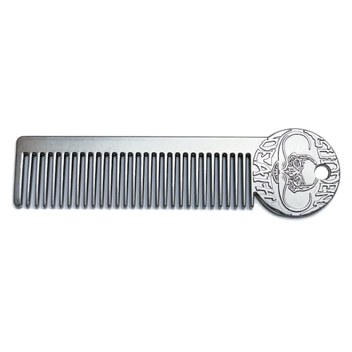 THE VINTAGE GROOMING CO. Death Grip Platinum Edition Mustache Comb for Men