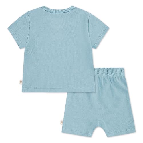 Image of HUGGIES Baby Baby One Pocket T-shirt and Shorts 2-piece Outfit Set