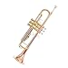 Student Brass Trumpet B Flat Professional Trumpet Musical Instrument Phosphor Bronze Beginner Performance Level