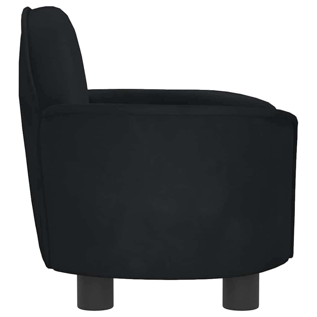 Cuccia per cani in velluto con memory foam, cuscino antiscivolo e rivestimento sfoderabile, protegge le articolazioni, per cuccioli, anziani e esterni, colore: nero, 66 x 40 x 45 cm