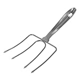 LIGIGWASH Edelstahl Grillgabel Truthahn Hebegabel Geflügel Und Steakgabel Mit Rutschfestem Griff...