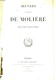  OEUVRES COMPLETES DE MOLIERE - TOME CINQUIEME.