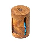 Spinning Drum: Handmade & Organic Traditional Wood Game for Adults from SiamMandalay with SM Gift Box(Pictured)