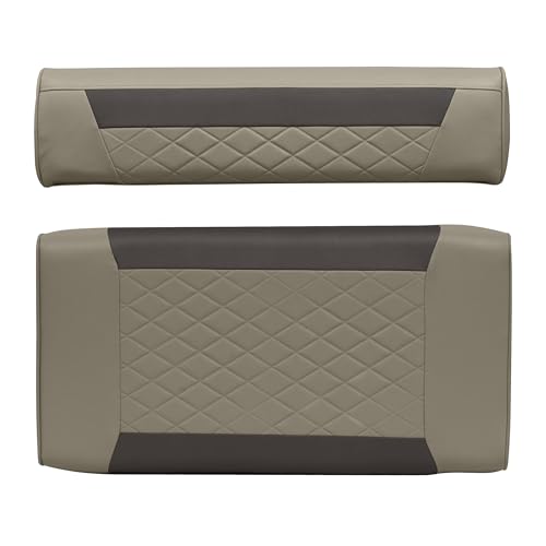 Wise 8WD156-BS-1900 Deluxe Series Swingback Back Rest & Seat Cushion Set, fits 70 Qt. / 62 Qt. Swingback Cooler Seat - Neutral/Meteor