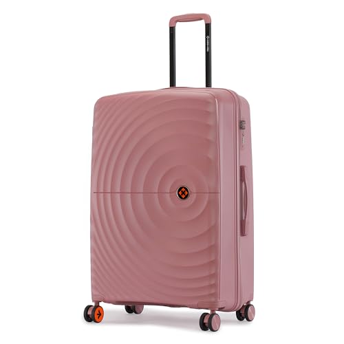 Image of Nasher Miles Polypropylene Spinner Seattle Hard-Sided Check-in Luggage 28 inch | 75cm | 8 Wheels Large Trolley Bag for Travel | Suitcase (Rose Gold)