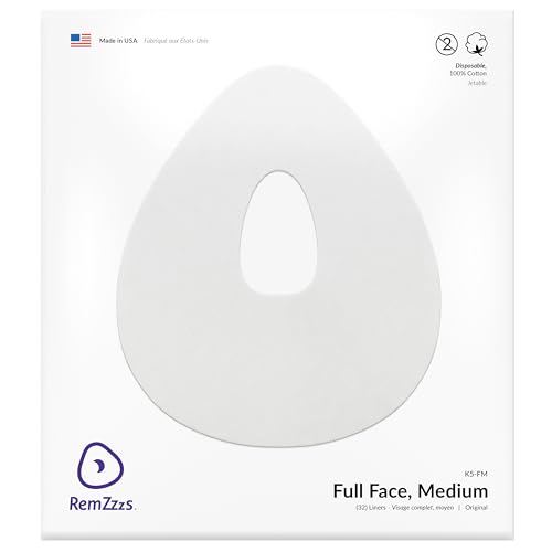 RemZzzs Full Face Cpap Mask Liners (K5-FM) - Reduce Noisy Air Leaks and Painful Blisters - Cpap Supplies and Accessories - Compatible with Fisher Paykel and Hans Rudolph