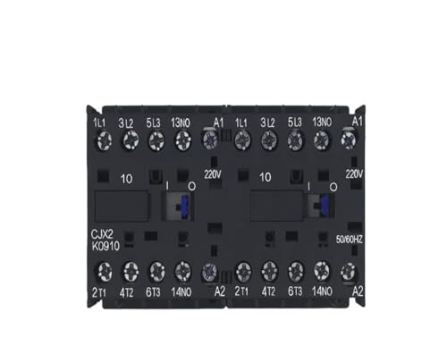 Contacteur ca tripolaire CJX2-K1210 inverseur mécanique 230V 12A