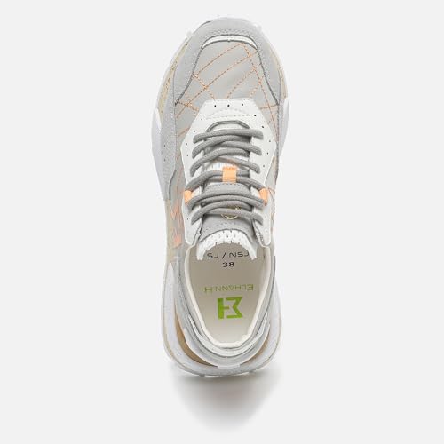 Image of The NSJ600 is a Sneaker with a Very Graphic Design, Made of Leather, Premium Suede and Nylon its Vintage Sporty Finish fit Every Outfit.