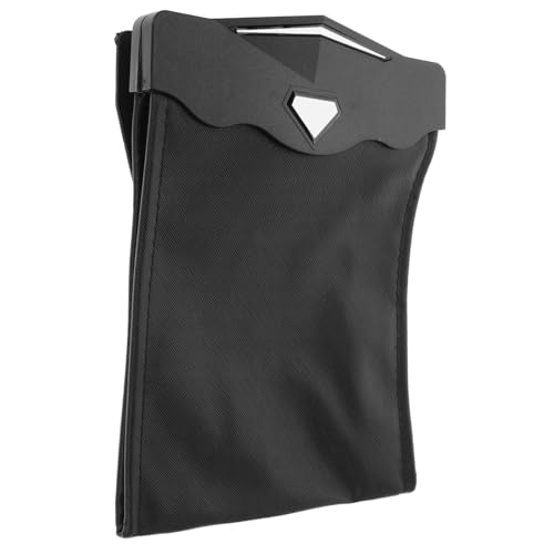 Poubelle de voiture LED étanche cuir noir suspendue siège