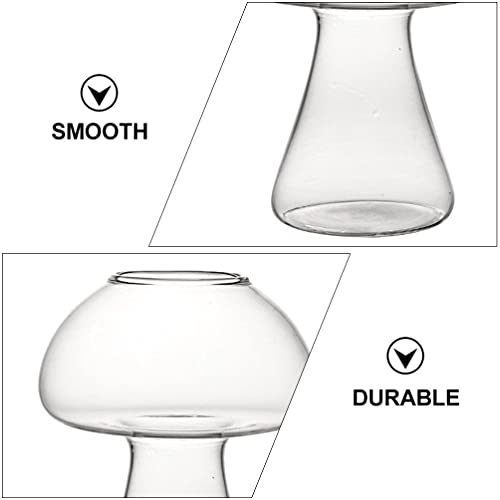 2PCS/250ml Glass Cocktail Glasses Mushroom Shaped Drinks Cups Set of 2 Novelty Drinking Glassware Cocktail Martini Wine Glasses for KTV Night Party Bar Club - Image 4