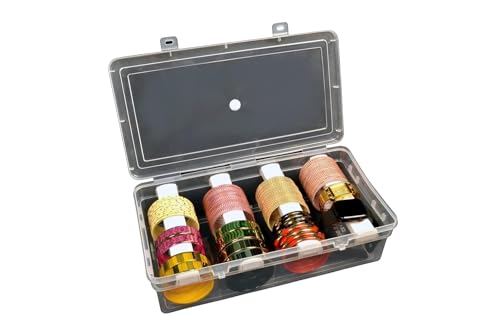Image of Mahganya Clear Plastic Bangle Box, 4 Compartments pack 2