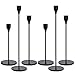Produktbild Amzeeniu Kerzenständer schwarz 6 Set,Hochzeit Kerze Stand,Abendessen Kerzenhalte,ø2.2cm Stabkerze,Kerzenloch Rand Vintage Dekorative Kerzenleuchter Stabkerze Deko,Esstisch Geburtstag für Bar,Party