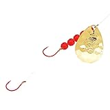 Northland Tackle Mr. Float 'N Hauler Bait - Freshwater Fishing Lure for Trout, Crappie, Walleye, Bass & Others - The Perfect Hook to Add to Any Kit (Hex Gold, #4 Colorado Blade - 60' Snell)