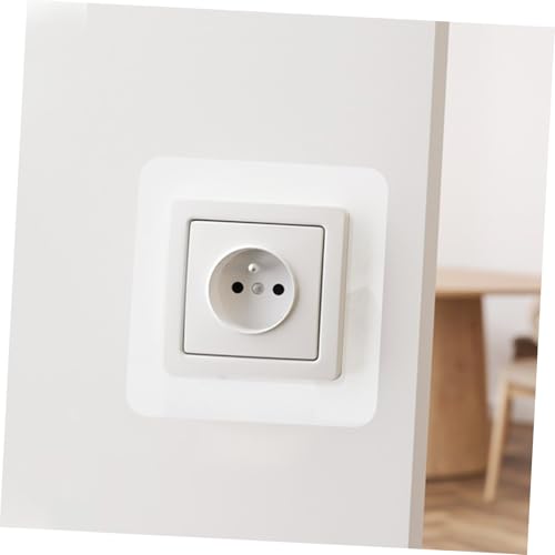 Cubierta protectora de interruptor de luz individual 8,6x9 cm en acrílico transparente 5 unidades 7
