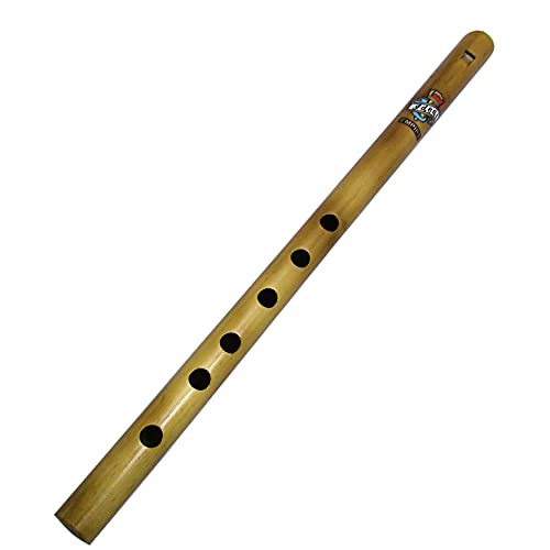 Zaza Percussion- 6 Finger holes - Polished Bamboo Flute state (D# - 15 Indian Flute)