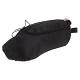 WATIIFUFU Bolsa de Maquillaje para Mujer Negra con Cremallera, Organizador Portátil para Zapatillas de Ballet, Pequeña Bolsa Temática para Baile y Competiciones, Adecuado para Niñas
