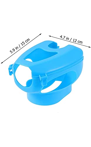 Pets Wizard - Pigeon Holder Bird Fixed Frame Rack Easy Efficient Poultry Medicine Feeder Animal Hand-Feeding Tools Mounting Bracket for Pigeon, Parrot, Doves - Blue (or) White