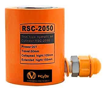 VOLTZ RSC-2050180 Hydraulic Cylinders Jack Solid with Hand Pump Single Acting Hydraulic Ram Cylinder 50mm Hydraulic Lifting Cylinders (20T 2Inch)-image-44