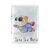Dibujos Animados Bebé Animal Oso Piel Genuina Pasaporte Titular Portada Funda de para Chicas Viajes Hombre Mujer Dibujos Animados Bebé Animal Oso Piel Genuina Pasaporte Titular Portada Funda de para Chicas Viajes Hombre Mujer