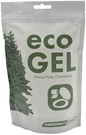 Emergency Zone Eco Gel Port-a-Potty Chemicals - Liquid Waste Gelling and Deodorizing Powder - 1 Pack