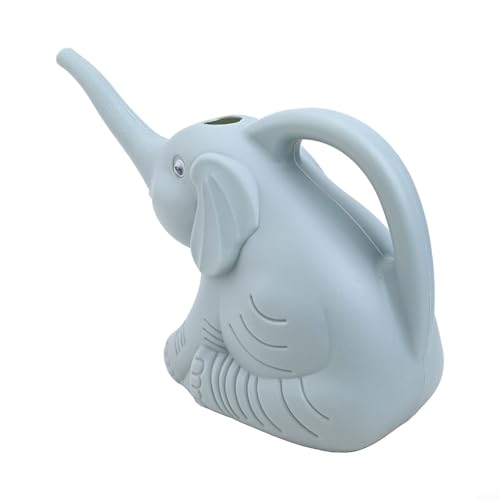 Vidonergy Creative Animal Regadera para niños, maceta de jardín en forma de elefante, planta ligera de plástico PP para Mister con asa, 30 cm, verde/rosa/azul (paquete de azul sabio)