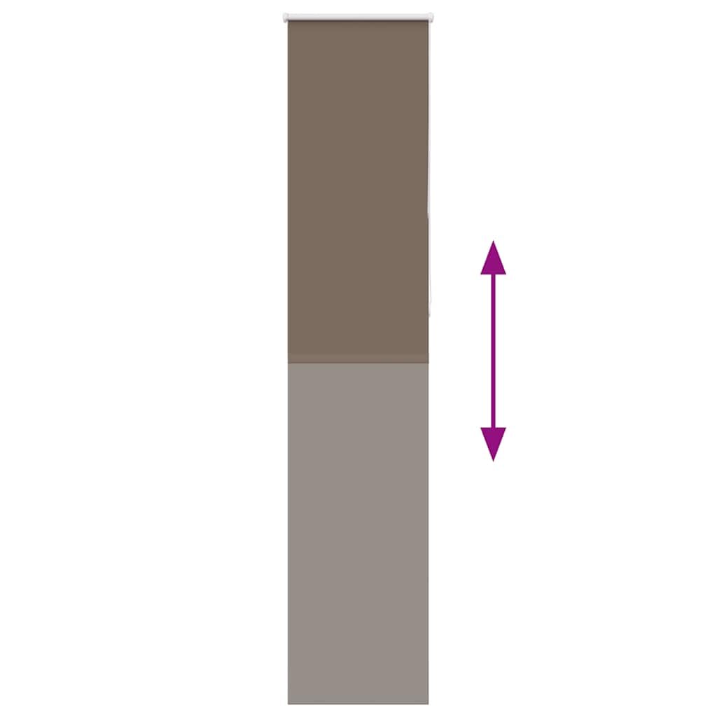Tenda avvolgibile oscurante caffè, 60 x 210 cm | 100% poliestere, facile da pulire, montaggio a parete o finestra, sicurezza per bambini
