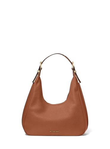 Michael Kors Nolita Small Hobo Shoulder Bag, Gold-Tone Hardware/Luggage