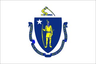 2'x3' Commonwealth of Massachusetts Flag