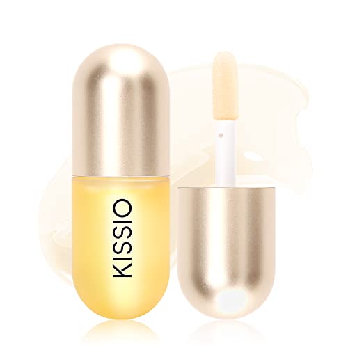 Kissio Lip Plumper,Day Lip Plumper,Lip Enhancer,Plant Extracts Plumping Lip Serum, Lip Plumping Balm, Moisturizing Clear Lip Gloss For Fuller Lips & Hydrated Beauty Lips 5.5Ml (06#Clear) #TOP1