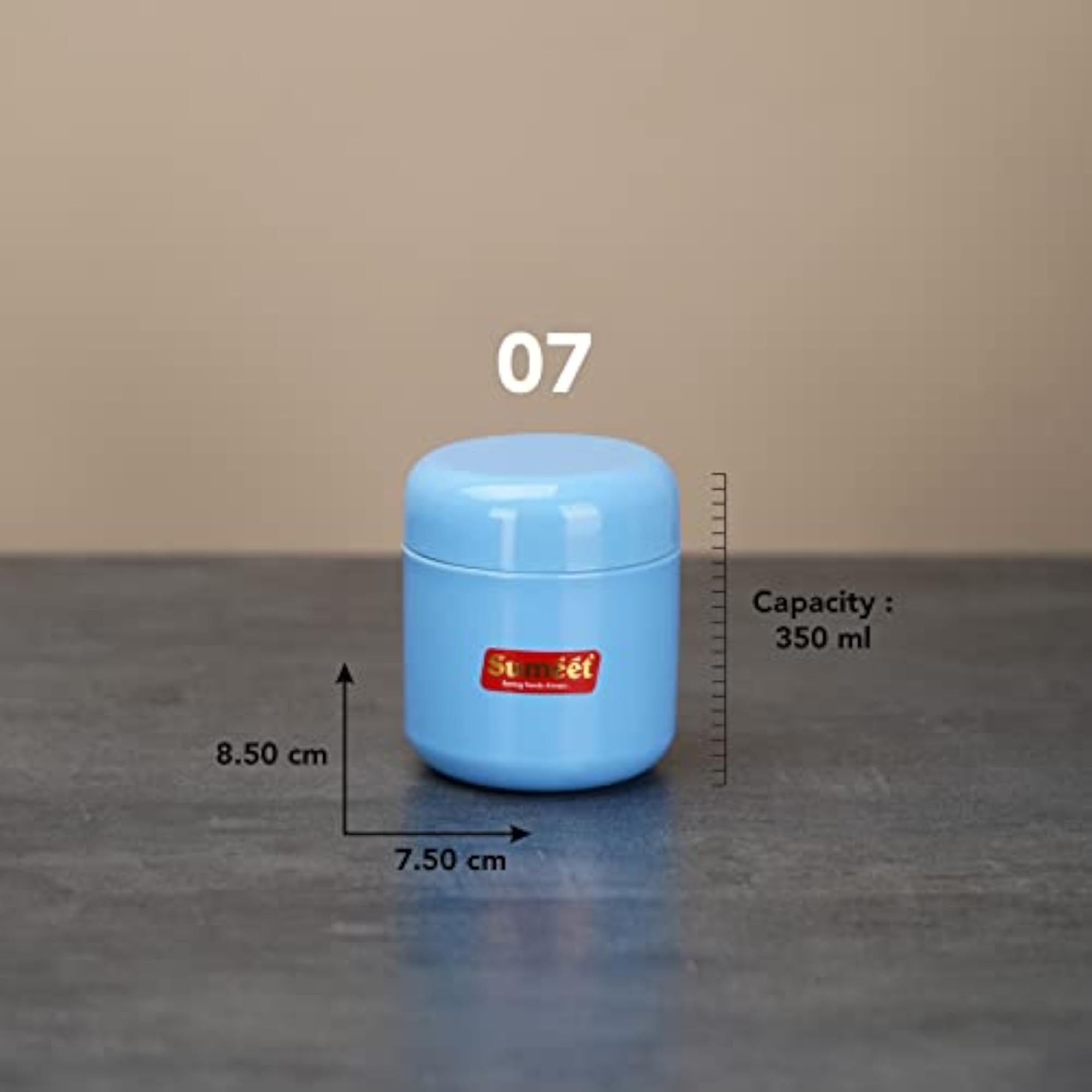 Stainless Steel Multi-Color Small Canisters Set of 6