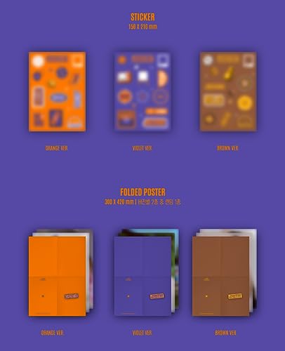 JAECHAN DKZ Mini Album CD JCFACTORY avec affiche pliée en version VIOLET pour collectionneurs - 6