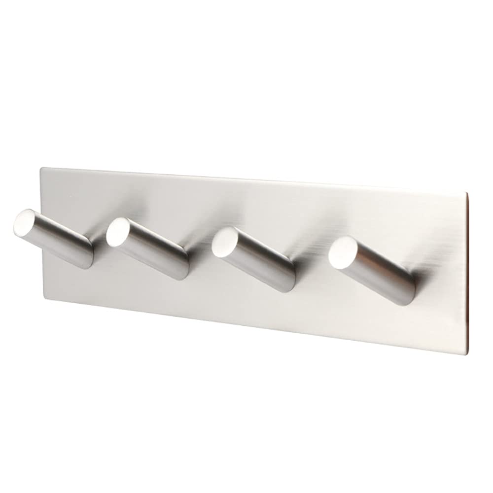 3M selbstklebende Wandtür-Rückenhaken Heavy Duty Edelstahl Kleiderbügel Badezimmer Küchentuch Rostfreier Haken,C