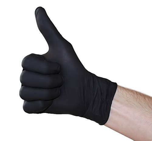 Medi-Inn+ Nitril black plus Einweghandschuhe GröÃe L | 100 Stück | Nitrilhandschuhe schwarz in praktischer Spenderbox | puderfrei & latexfrei – Bild 3