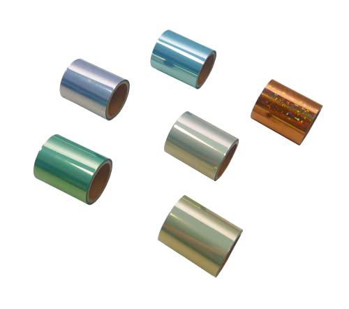 KINGTOOL Hot Foil Paper, Hot Foil Roll Used with Hot Foil Pen (1.57"x197" (4cm x 5Meter), Sweety Color)