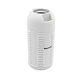 Thermoplast Kunststoff Fassung für Glühlampen und LED mit E14 Sockel. Leuchtmittel-Sockel Durchmesser ca. 1,30cm.
