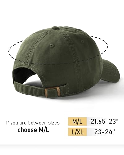 Image of FURTALK Unisex Vintage Washed Unstructured Baseball Cap Washed Cotton Adjustable Dad Hat